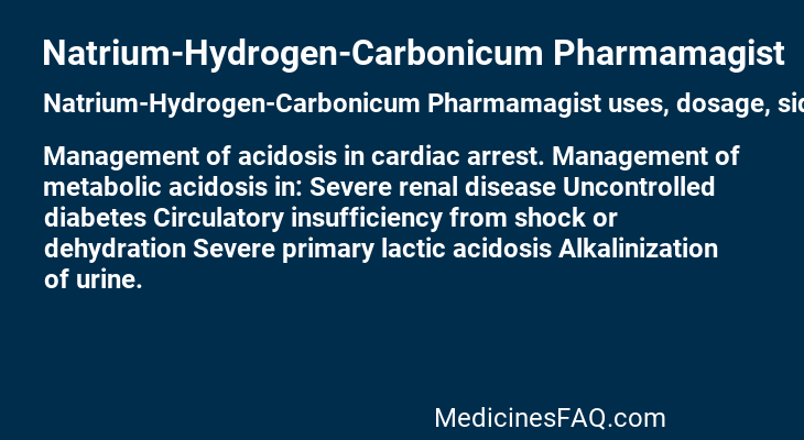 Natrium-Hydrogen-Carbonicum Pharmamagist