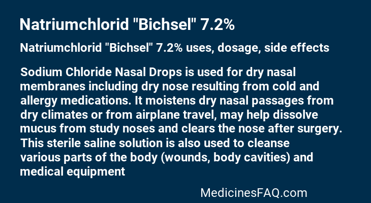 Natriumchlorid "Bichsel" 7.2%