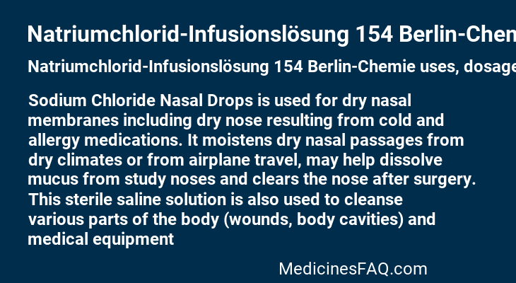 Natriumchlorid-Infusionslösung 154 Berlin-Chemie