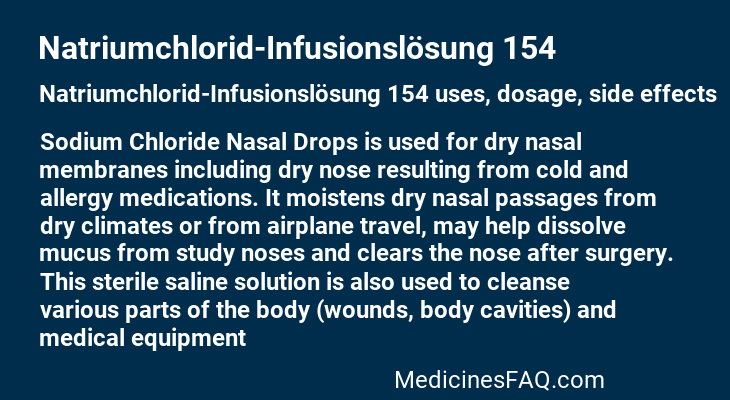 Natriumchlorid-Infusionslösung 154