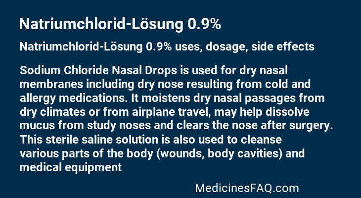 Natriumchlorid-Lösung 0.9%