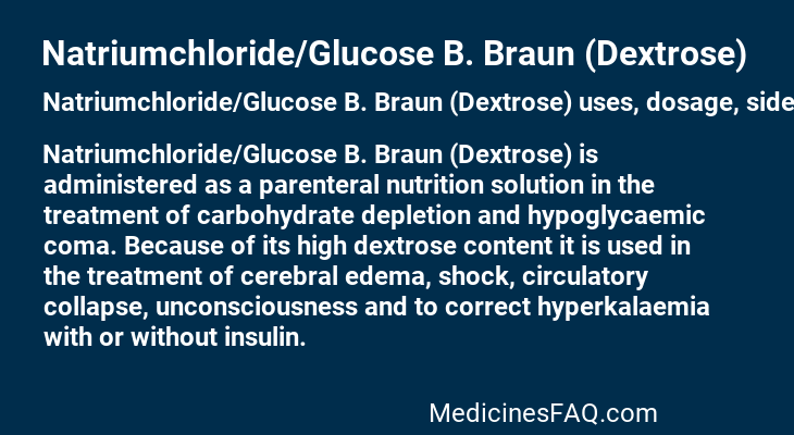 Natriumchloride/Glucose B. Braun (Dextrose)