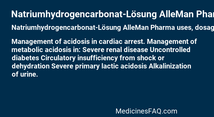 Natriumhydrogencarbonat-Lösung AlleMan Pharma