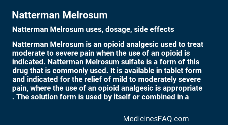 Natterman Melrosum
