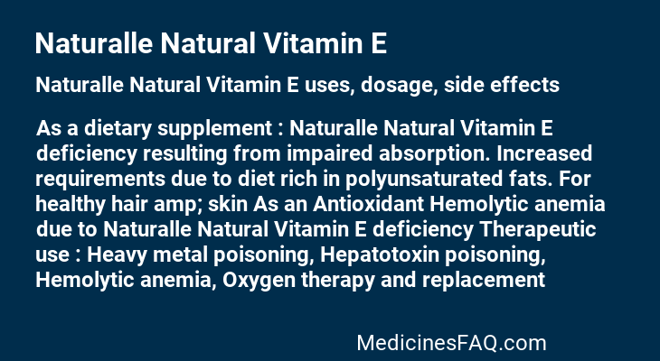 Naturalle Natural Vitamin E