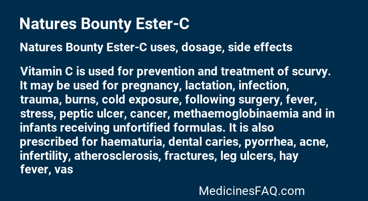 Natures Bounty Ester-C