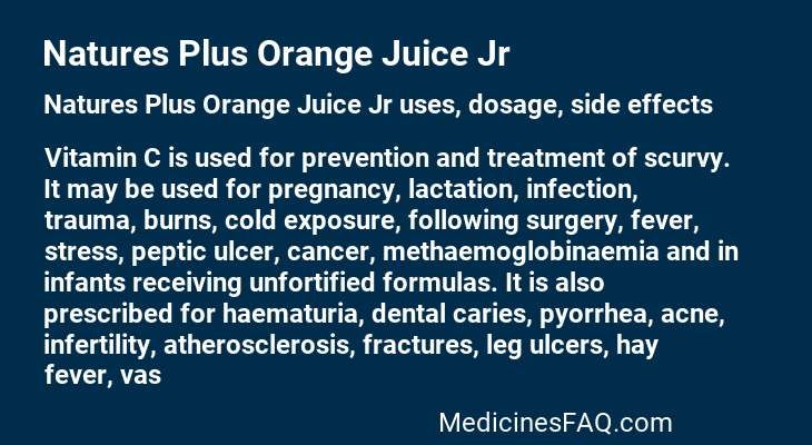 Natures Plus Orange Juice Jr