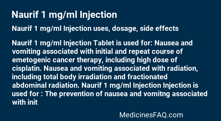 Naurif 1 mg/ml Injection