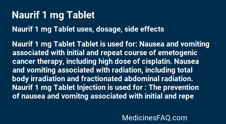 Naurif 1 mg Tablet