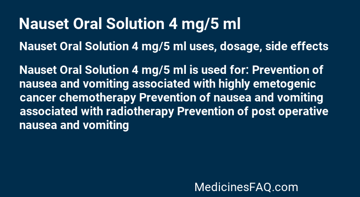 Nauset Oral Solution 4 mg/5 ml