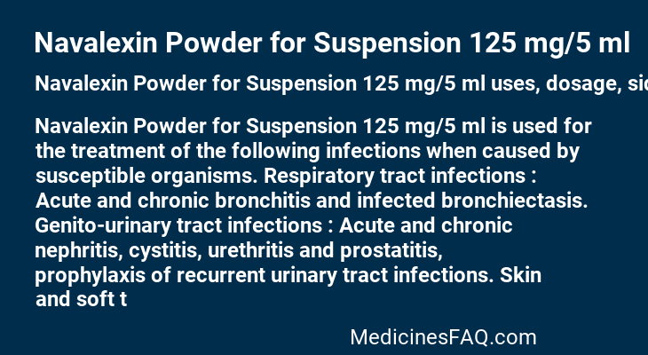 Navalexin Powder for Suspension 125 mg/5 ml