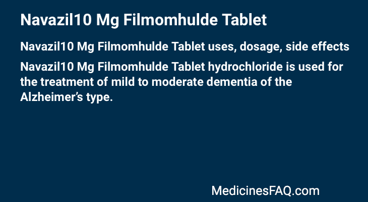 Navazil10 Mg Filmomhulde Tablet