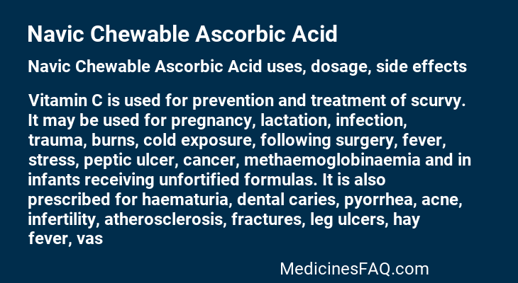 Navic Chewable Ascorbic Acid