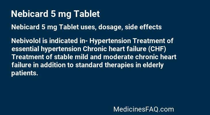 Nebicard 5 mg Tablet