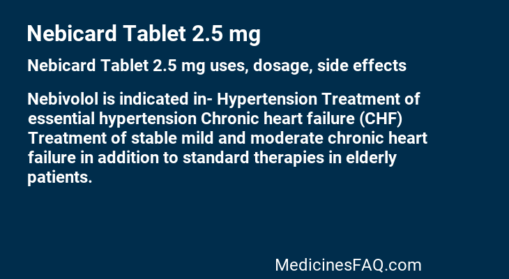 Nebicard Tablet 2.5 mg