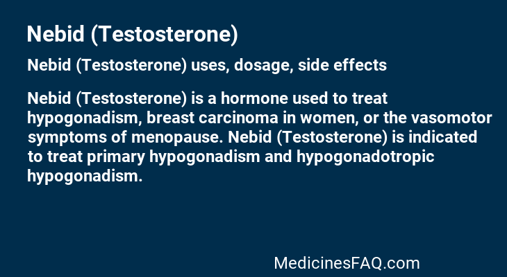 Nebid (Testosterone)