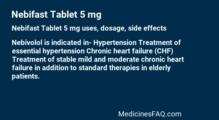 Nebifast Tablet 5 mg