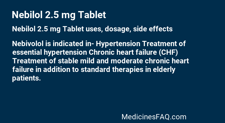 Nebilol 2.5 mg Tablet