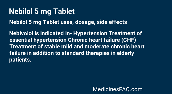 Nebilol 5 mg Tablet