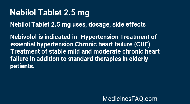 Nebilol Tablet 2.5 mg