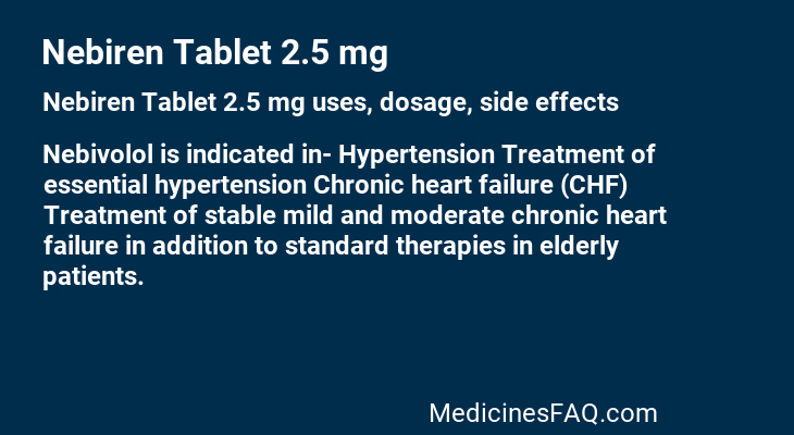 Nebiren Tablet 2.5 mg