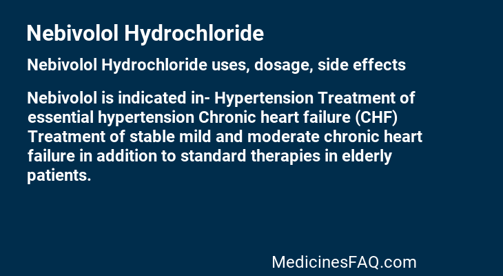 Nebivolol Hydrochloride