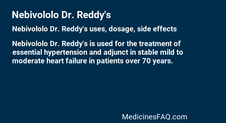 Nebivololo Dr. Reddy's