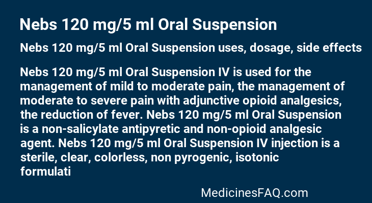 Nebs 120 mg/5 ml Oral Suspension