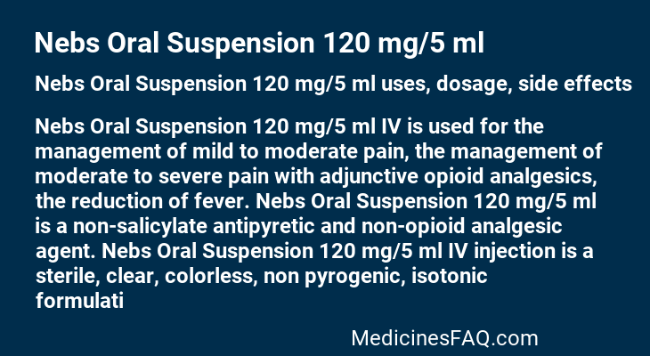 Nebs Oral Suspension 120 mg/5 ml