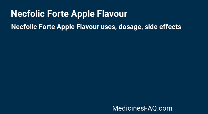 Necfolic Forte Apple Flavour