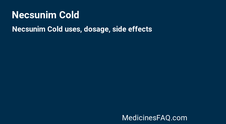 Necsunim Cold