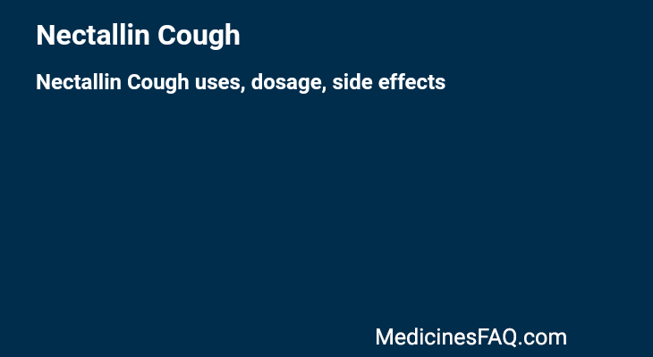 Nectallin Cough