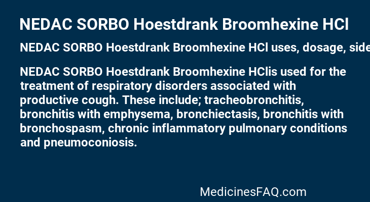 NEDAC SORBO Hoestdrank Broomhexine HCl