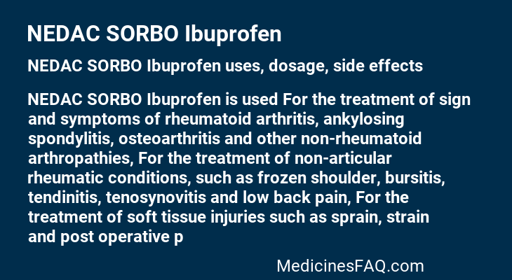NEDAC SORBO Ibuprofen
