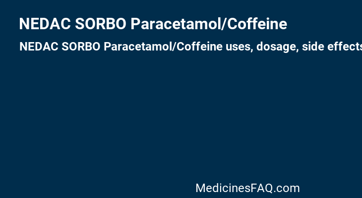 NEDAC SORBO Paracetamol/Coffeine