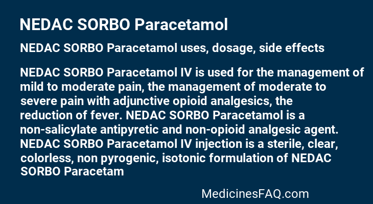 NEDAC SORBO Paracetamol
