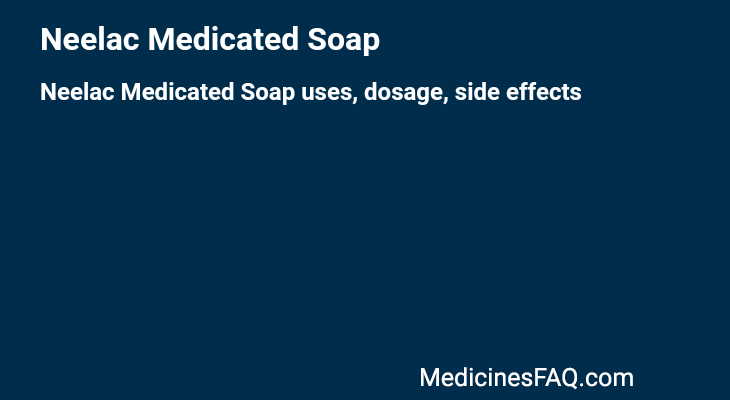 Neelac Medicated Soap