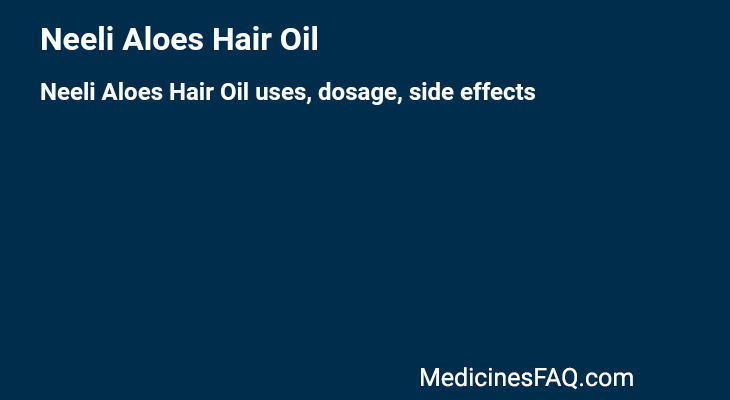 Neeli Aloes Hair Oil