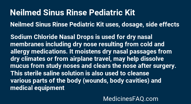 Neilmed Sinus Rinse Pediatric Kit