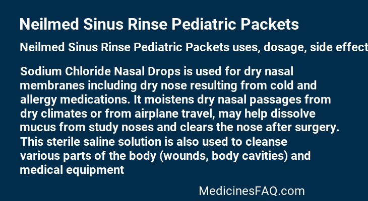 Neilmed Sinus Rinse Pediatric Packets