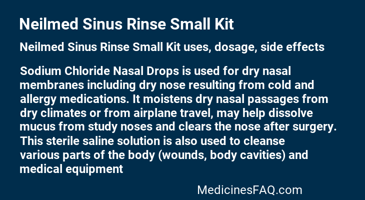 Neilmed Sinus Rinse Small Kit