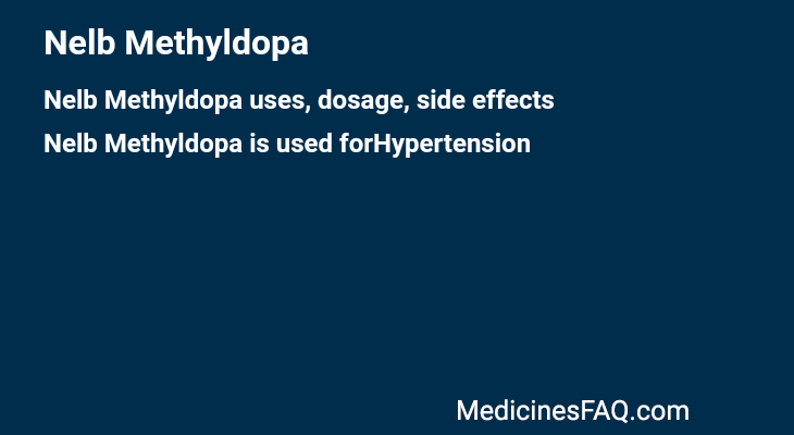 Nelb Methyldopa