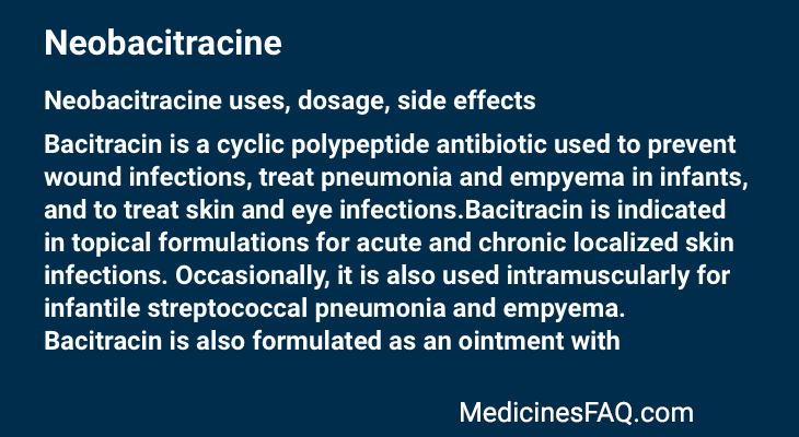 Neobacitracine