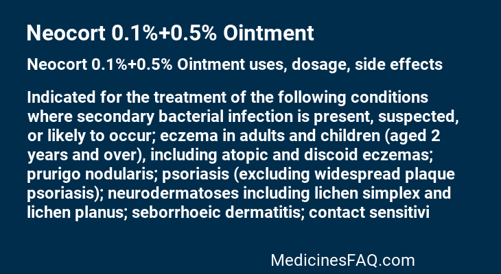 Neocort 0.1%+0.5% Ointment