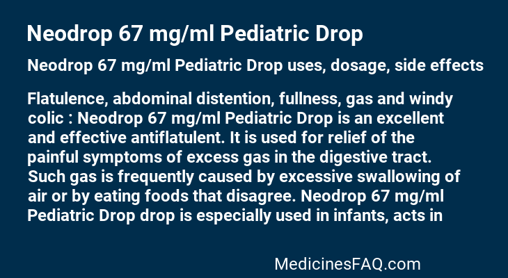 Neodrop 67 mg/ml Pediatric Drop