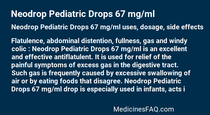 Neodrop Pediatric Drops 67 mg/ml