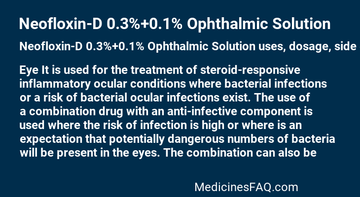 Neofloxin-D 0.3%+0.1% Ophthalmic Solution