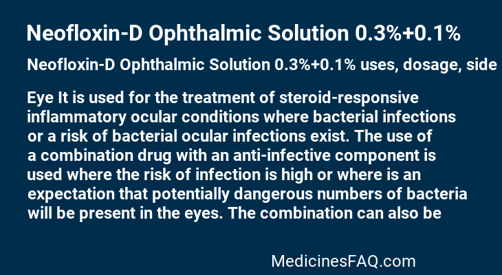 Neofloxin-D Ophthalmic Solution 0.3%+0.1%