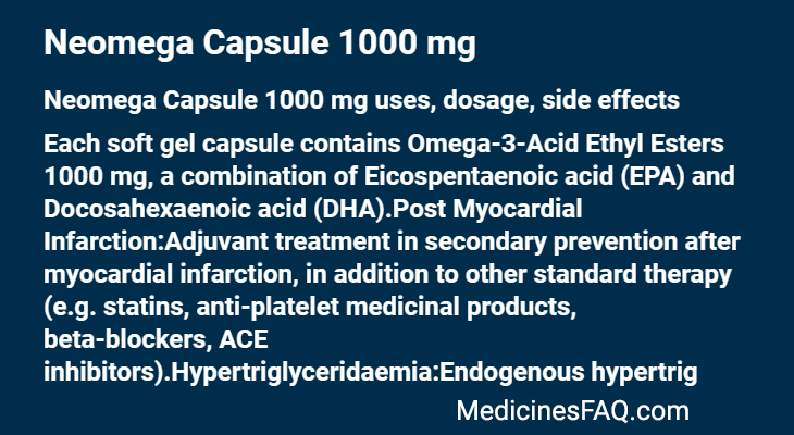 Neomega Capsule 1000 mg