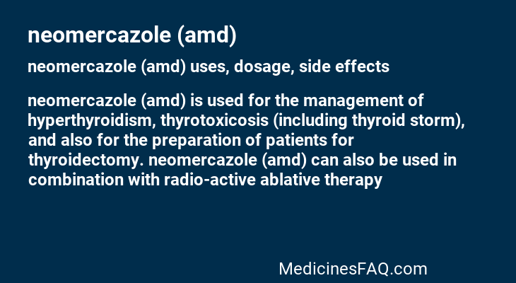 neomercazole (amd)